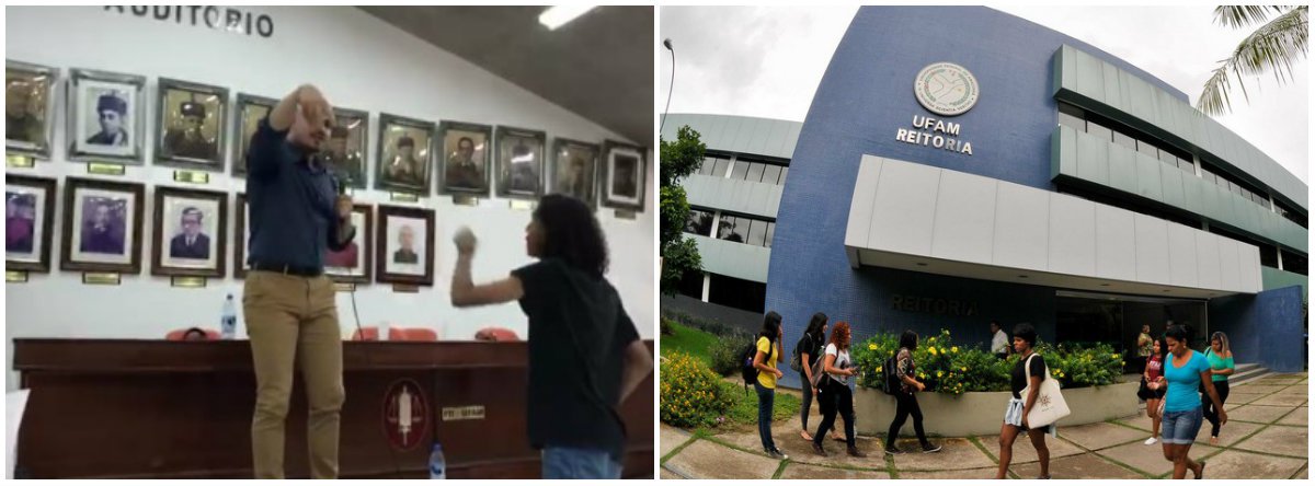 Estudante da UFAM pró-Palestina é agredido por palestrante defensor da política de Israel Estudante da UFAM pró-Palestina é agredido por palestrante defensor da política de Israel