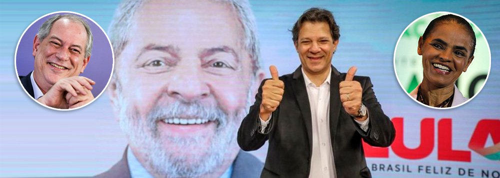 Datafolha: candidato de Lula teria 40% dos eleitores de Marina e Ciro Datafolha: candidato de Lula teria 40% dos eleitores de Marina e Ciro