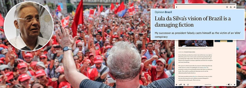 FHC se assume como porta-voz do golpe no mundo (Foto: Reuters | Stuckert) FHC se assume como porta-voz do golpe no mundo