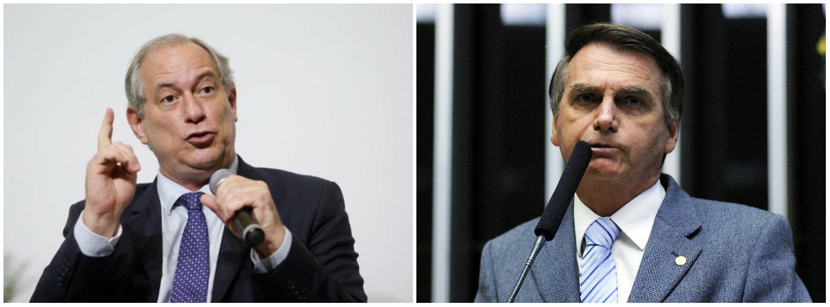 Ciro: Bolsonaro pode acabar com o agronegócio (Foto: Esq.: Adriano Machado - Reuters / Dir.: Fabio Pozzebom - ABR) Ciro: Bolsonaro pode acabar com o agronegócio