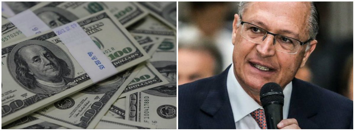 Dólar vai a R$ 4 com fiasco de Geraldo Alckmin (Foto: Esq.: Kim Hong Ji - Reuters / Dir.: Gleison Miranda - Ascom) Dólar vai a R$ 4 com fiasco de Geraldo Alckmin