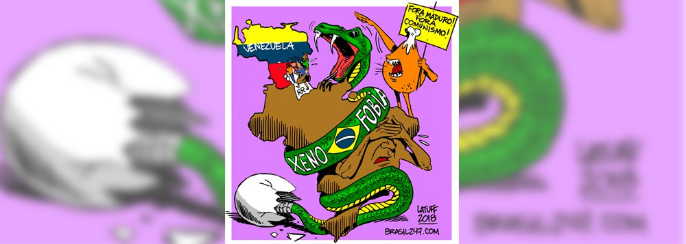 Latuff vê fascismo em xenofobia contra venezuelanos Latuff vê fascismo em xenofobia contra venezuelanos