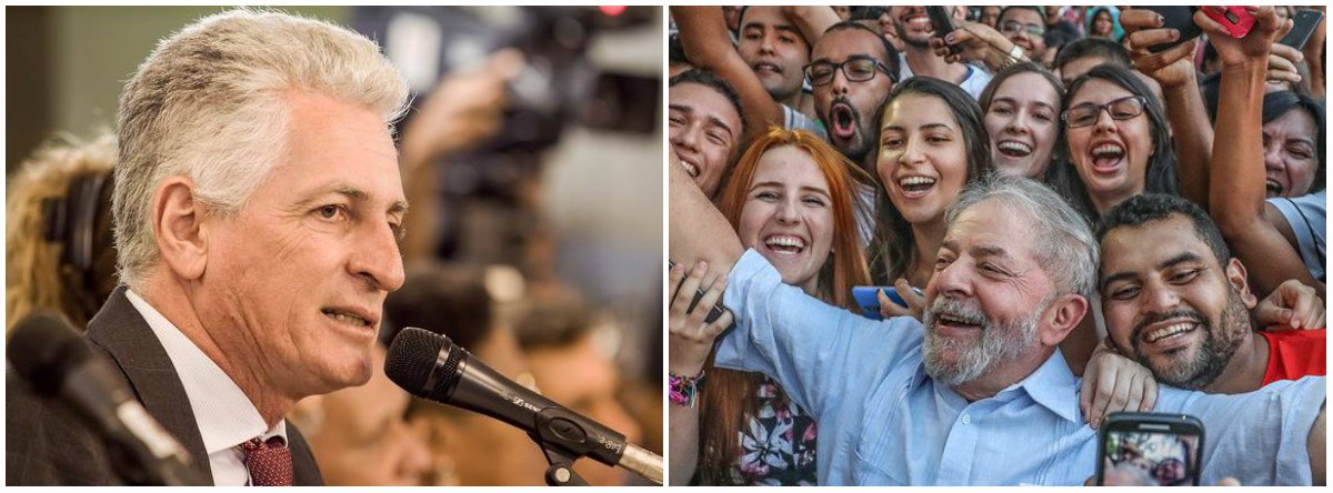 Correia, após CNT: Lula vem aí e o Brasil vai voltar a ser feliz (Foto: Dir.: Stuckert) Correia, após CNT: Lula vem aí e o Brasil vai voltar a ser feliz