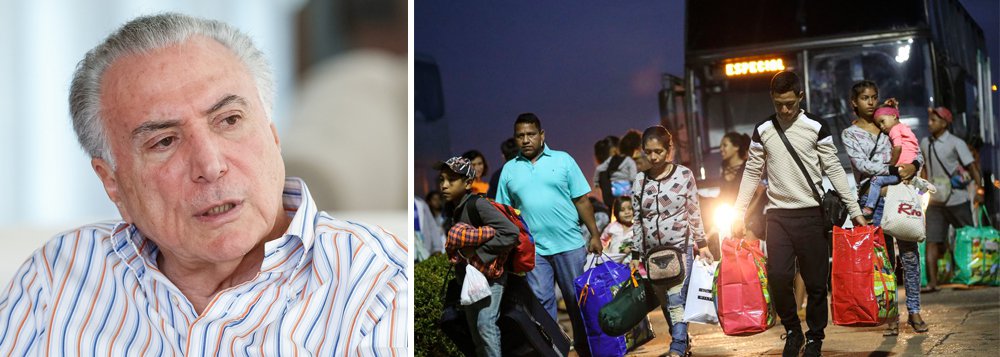 Temer ignorou ofícios sobre tensão com venezuelanos em Roraima por um ano Temer ignorou ofícios sobre tensão com venezuelanos em Roraima por um ano