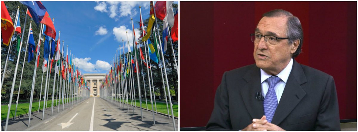 Para atacar Lula e ONU, Sardenberg enterra o Jornalismo (Foto: ONU/Reprodução Globo) Para atacar Lula e ONU, Sardenberg enterra o Jornalismo