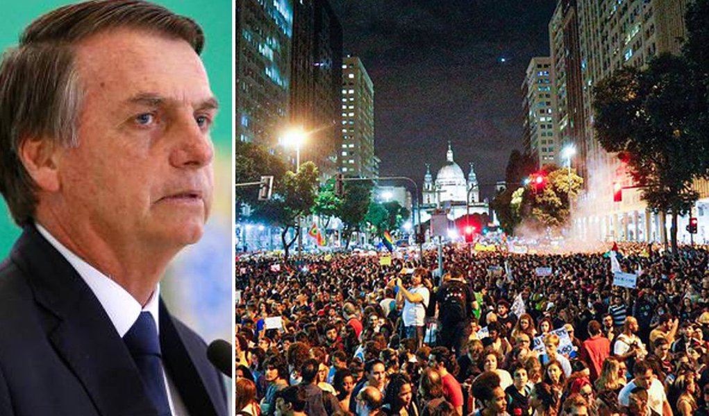 Bolsonaro e as manifestações contra os cortes (Foto: Reuters | CUT) Bolsonaro e as manifestações contra os cortes