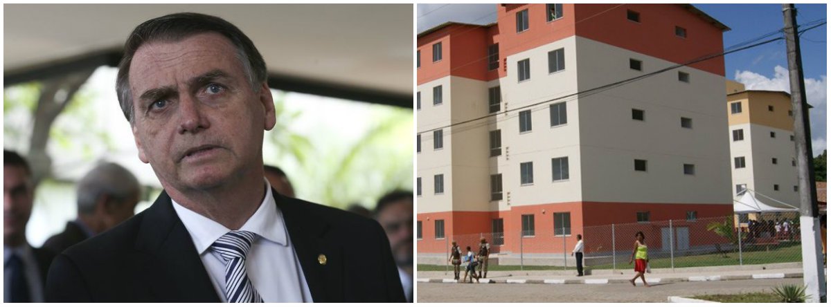 Bolsonaro quer acabar com Minha Casa e criar Meu Aluguel, Minha Vida (Foto: Esq.: Antonio Cruz - ABR) Bolsonaro quer acabar com Minha Casa e criar Meu Aluguel, Minha Vida
