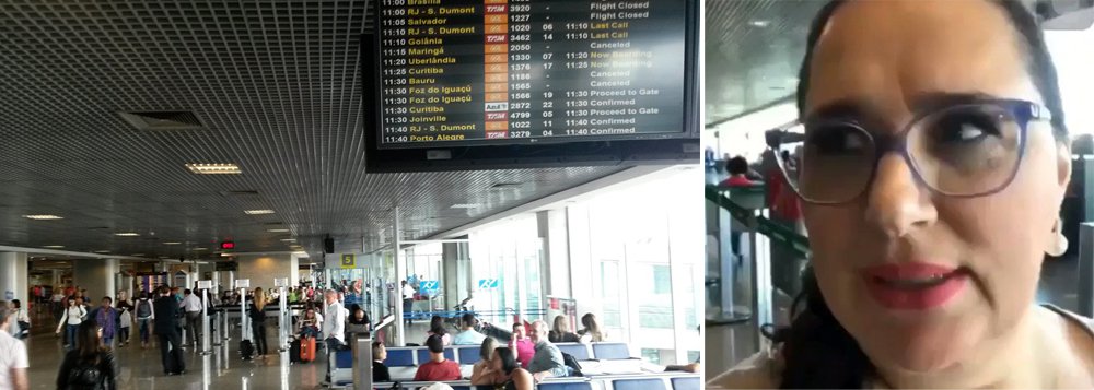 Em vídeo preconceituoso, Lilian Aragão diz que 'aeroporto está parecendo rodoviária' Em vídeo preconceituoso, Lilian Aragão diz que 'aeroporto está parecendo rodoviária'
