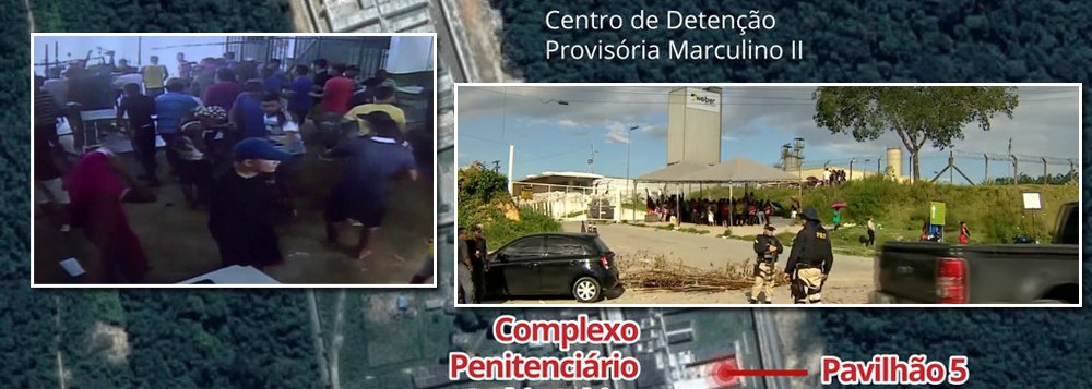 Confronto entre detentos já deixou 57 mortos desde domingo em Manaus Confronto entre detentos já deixou 57 mortos desde domingo em Manaus