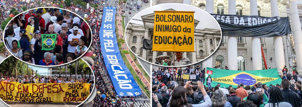 Multidões tomam principais cidades do País contra desmonte da educação www.brasil247.com - Multidões tomam principais cidades do País contra desmonte da educação