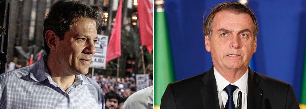 Haddad: Bolsonaro confirmou uso político da toga por Moro Haddad: Bolsonaro confirmou uso político da toga por Moro
