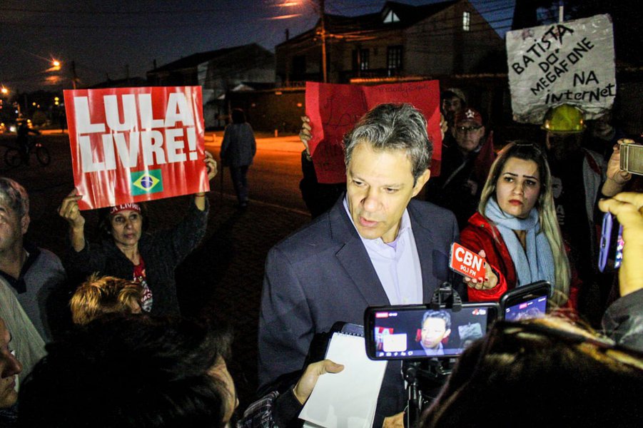 Haddad: Lula tem certeza que sua inocência será comprovada (Foto: Eduardo Matysiak) Haddad: Lula tem certeza que sua inocência será comprovada
