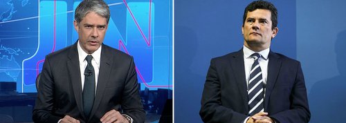 Em ato falho, Bonner demite Moro e o chama de ex-ministro Em ato falho, Bonner demite Moro e o chama de ex-ministro