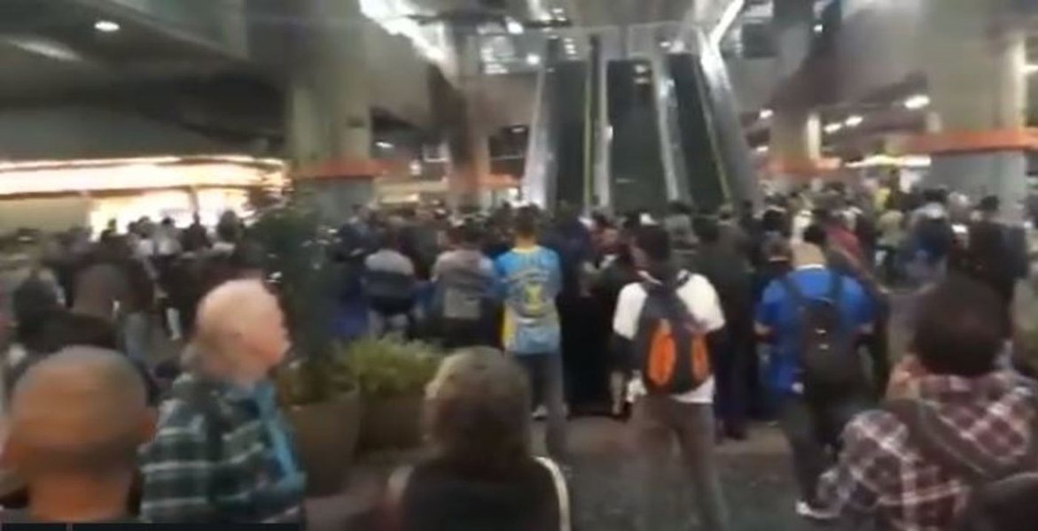 Metrô tem várias estações fechadas em São Paulo (Foto: Reprodução) Metrô tem várias estações fechadas em São Paulo