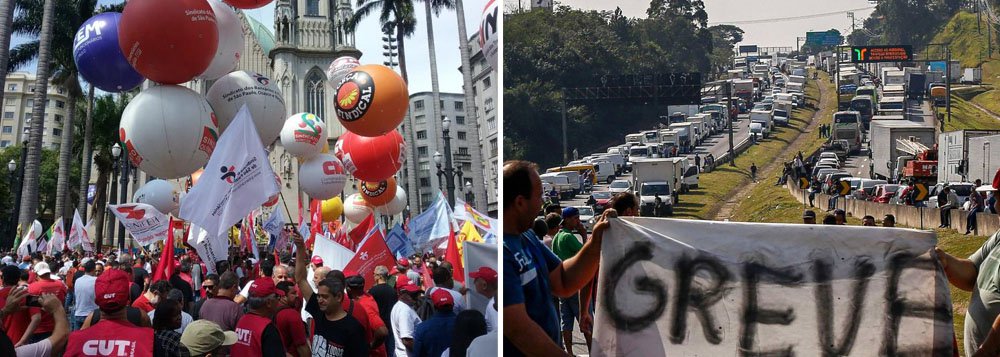 14J: grevistas devem bloquear rodovias e parar o País nesta sexta-fera 14J: grevistas devem bloquear rodovias e parar o País nesta sexta-fera