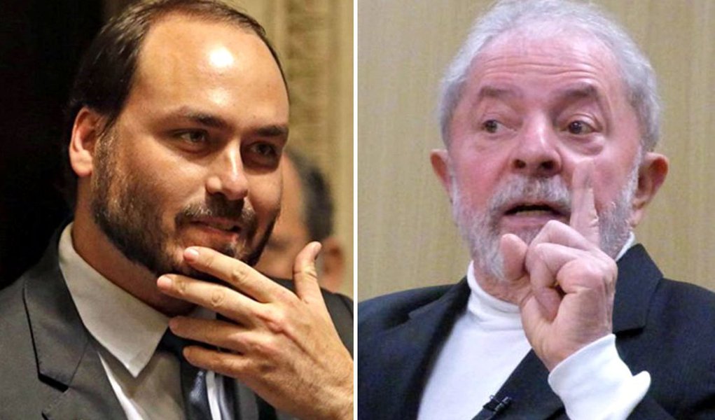 Em plena Vaza Jato, Carlos Bolsonaro insulta Lula Em plena Vaza Jato, Carlos Bolsonaro insulta Lula
