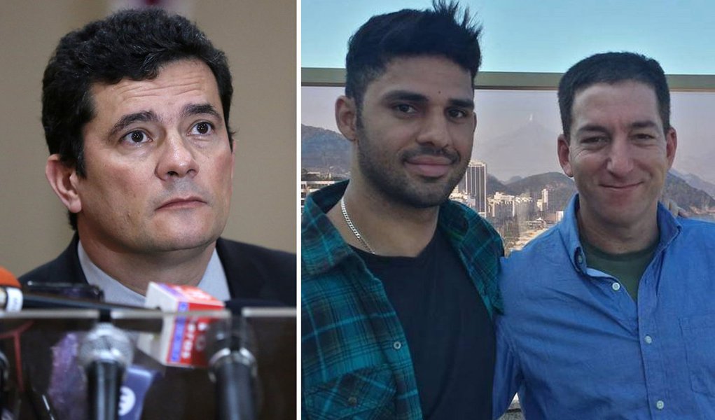 Marido de Glenn, David Miranda relata ameaças à PF chefiada por Moro (Foto: Reuters | Arquivo Pessoal) Marido de Glenn, David Miranda relata ameaças à PF chefiada por Moro