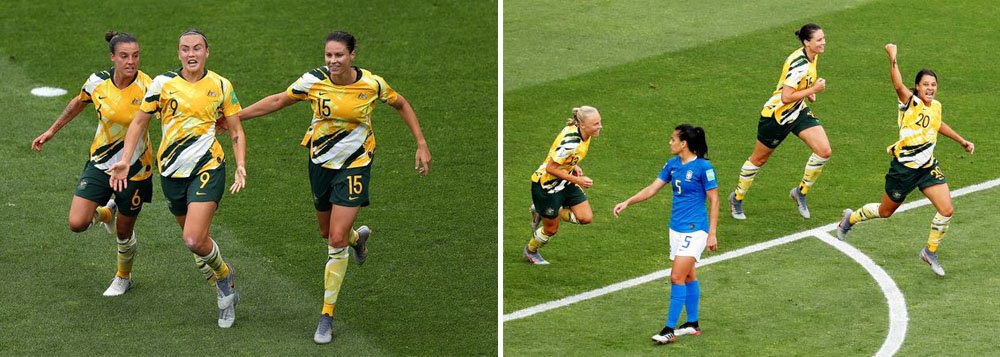 Em jogo com a Austrália, Marta se torna primeira jogadora a marcar gol em 5 Copas do Mundo Em jogo com a Austrália, Marta se torna primeira jogadora a marcar gol em 5 Copas do Mundo