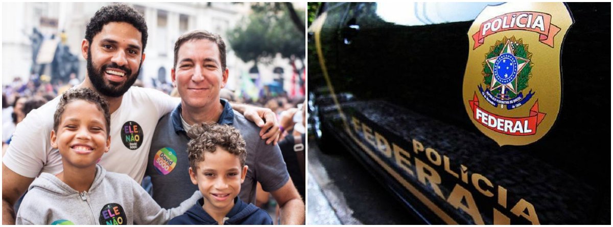 Mensagem ameaça filhos de Greenwald: 'iremos espalhar os pedaços' Mensagem ameaça filhos de Greenwald: 'iremos espalhar os pedaços'