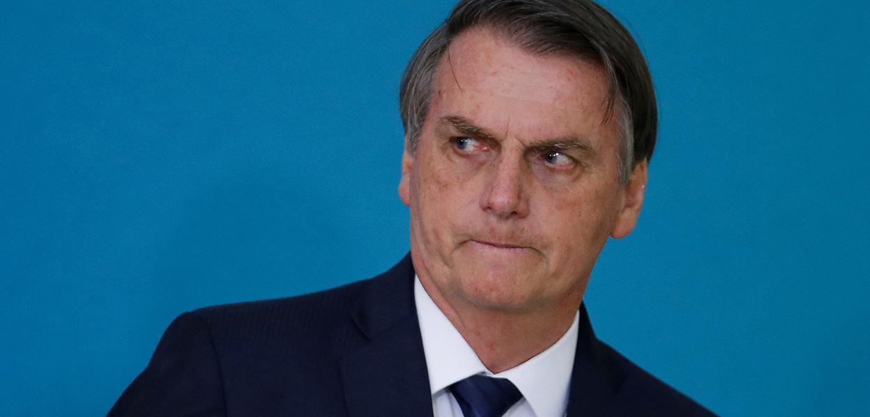 Brazil's President Jair Bolsonaro attends a ceremony for the presentation of the 2nd phase of the advertising campaign of the pension reform bill at the Planalto Palace in Brasilia, Brazil May 20, 2019. REUTERS/Adriano Machado (Foto: ADRIANO MACHADO - REUTERS) Brazil's President Jair Bolsonaro attends a ceremony for the presentation of the 2nd phase of the advertising campaign of the pension reform bill at the Planalto Palace in Brasilia, Brazil May 20, 2019. REUTERS/Adriano Machado