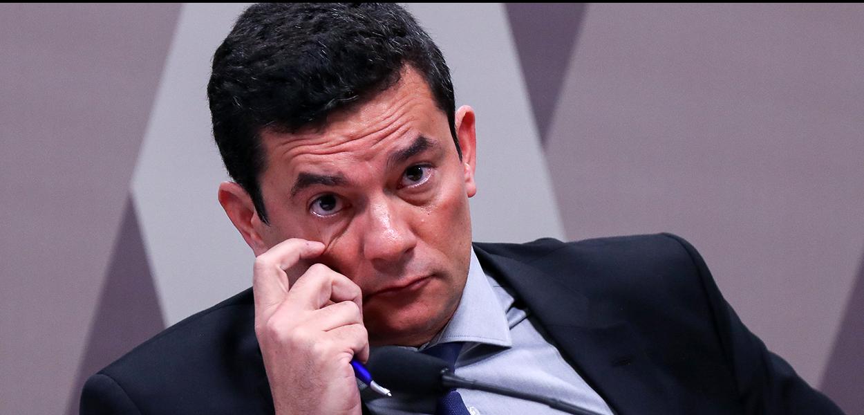 Ministro da Justiça Sergio Moro durante depoimento na CCJ do Senado (Foto: Lula Marques) Ministro da Justiça Sergio Moro durante depoimento na CCJ do Senado