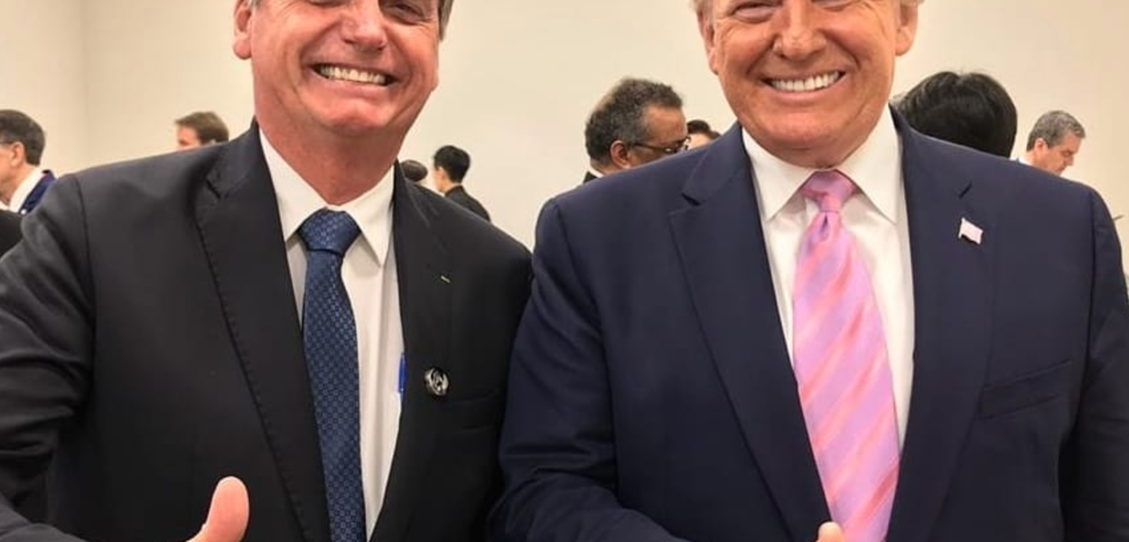 (Foto: Bolsonaro e Trump)