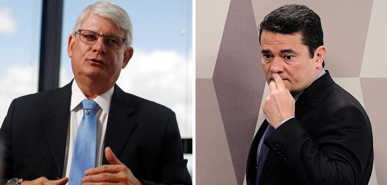 Rodrigo Janot e Sérgio Moro (Foto: Reuters | Agência Senado) Rodrigo Janot e Sérgio Moro