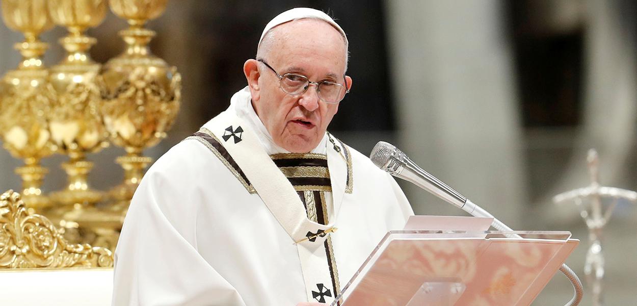 Papa Francisco celebra missa no Vaticano (Foto: REUTERS/Remo Casilli) Papa Francisco celebra missa no Vaticano