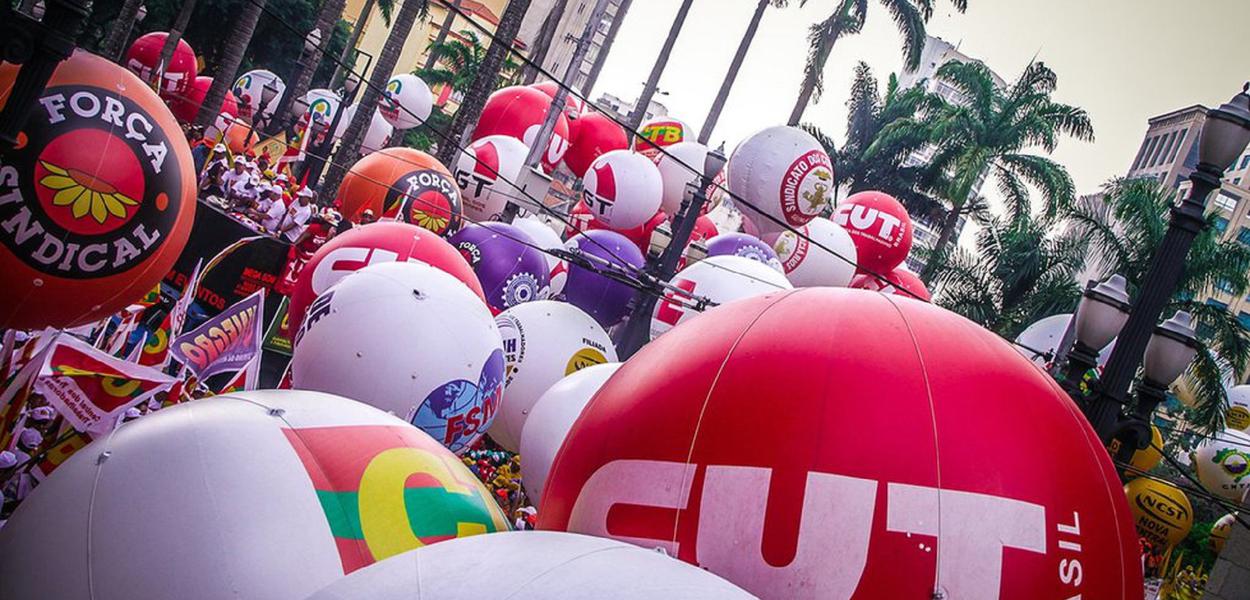 15 + 30 de maio é = a 14 de junho e à grande greve geral contra a reforma da Previdência (Foto: GloboNews) 15 + 30 de maio é = a 14 de junho e à grande greve geral contra a reforma da Previdência
