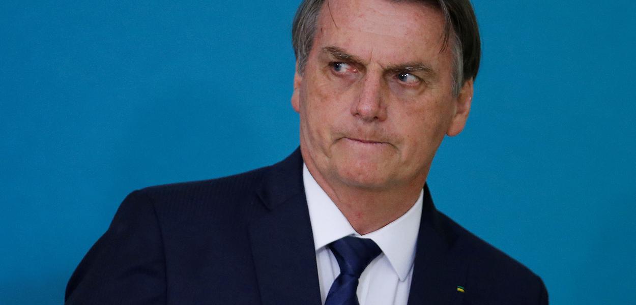 Brazil's President Jair Bolsonaro attends a ceremony for the presentation of the 2nd phase of the advertising campaign of the pension reform bill at the Planalto Palace in Brasilia, Brazil May 20, 2019. REUTERS/Adriano Machado (Foto: ADRIANO MACHADO - REUTERS) Brazil's President Jair Bolsonaro attends a ceremony for the presentation of the 2nd phase of the advertising campaign of the pension reform bill at the Planalto Palace in Brasilia, Brazil May 20, 2019. REUTERS/Adriano Machado