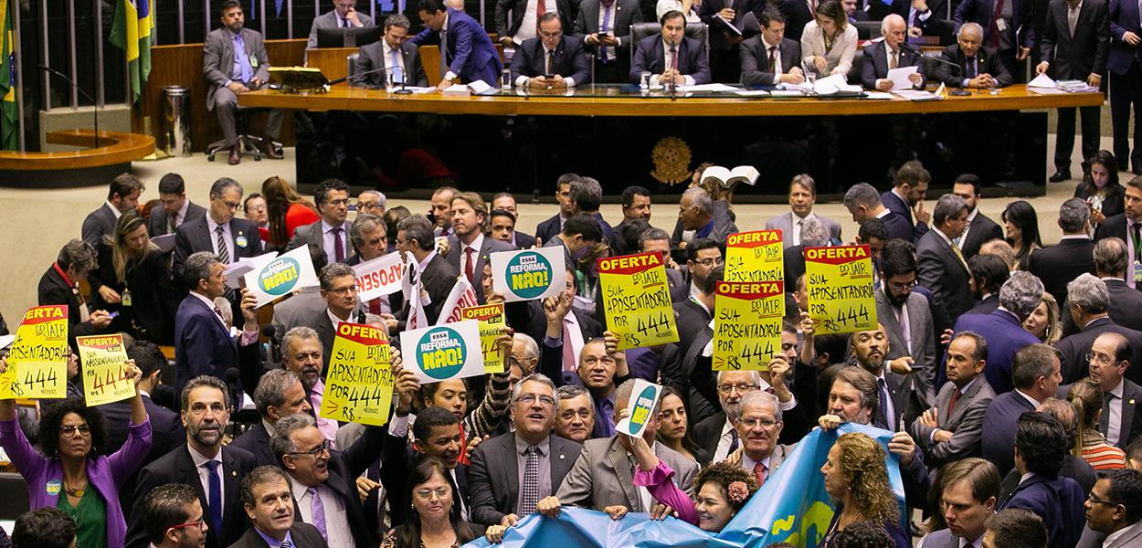 Sessão para votar a reforma da previdência. (Foto: Lula Marques) Sessão para votar a reforma da previdência.