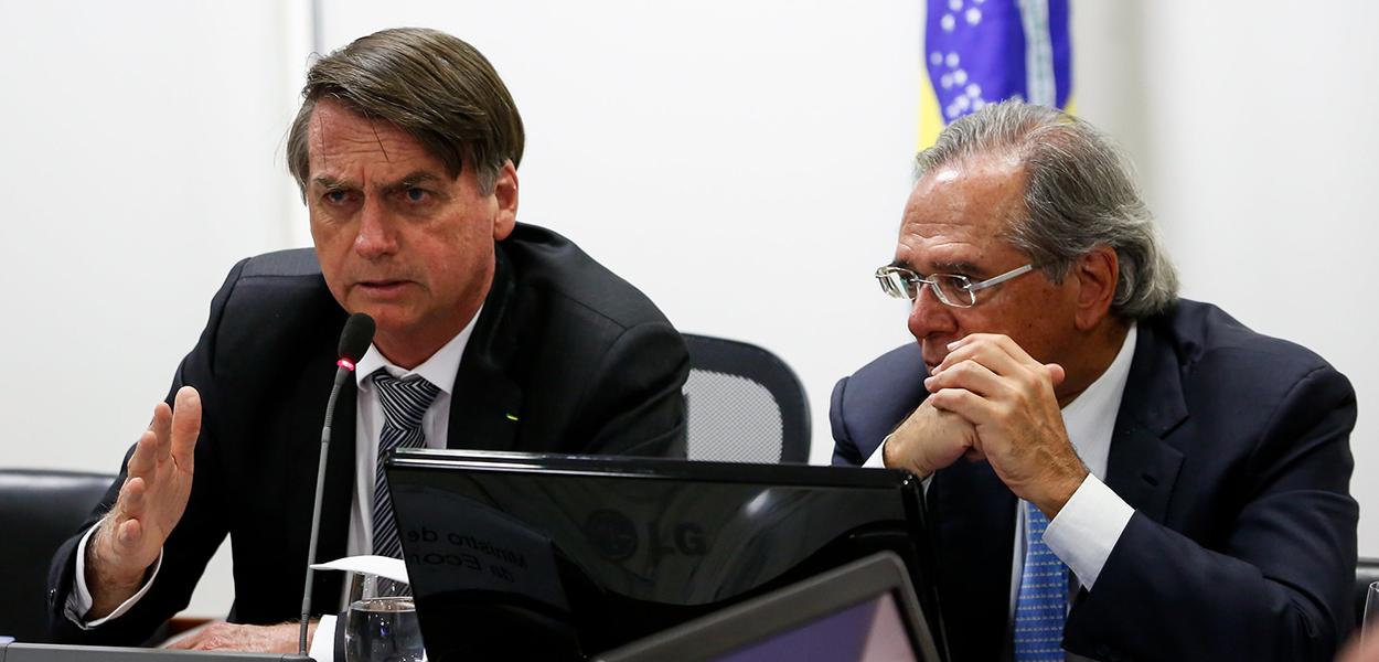 Jair Bolsonaro e Paulo Guedes (Foto: Carolina Antunes/PR) Jair Bolsonaro e Paulo Guedes