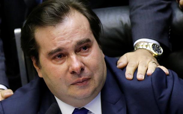 Presidente da Câmara dos Deputados, Rodrigo Maia, se emociona durante votação da reforma da Previdência (Foto: REUTERS/Adriano Machado) Presidente da Câmara dos Deputados, Rodrigo Maia, se emociona durante votação da reforma da Previdência