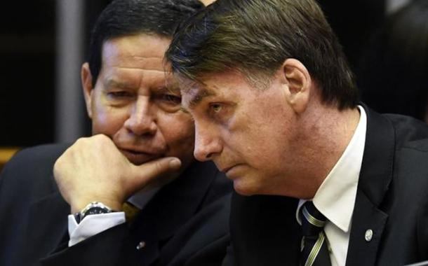 Hamilton Mourão e Jair Bolsonaro (Foto: Valter Campanato/Agência Brasil) Hamilton Mourão e Jair Bolsonaro