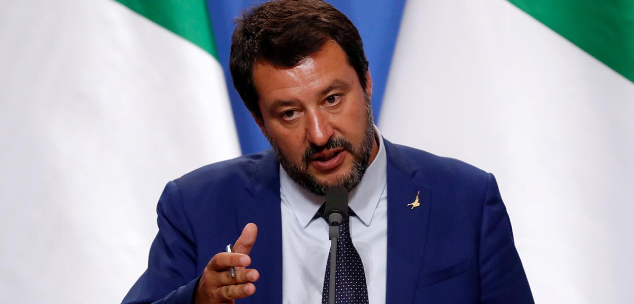 Vice-premiê italiano Matteo Salvini (Foto: REUTERS/Bernadett Szabo) Vice-premiê italiano Matteo Salvini