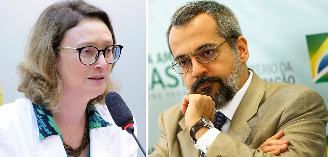 Maria do Rosário e Abraham Weintraub (Foto: Câmara | ABr) Maria do Rosário e Abraham Weintraub