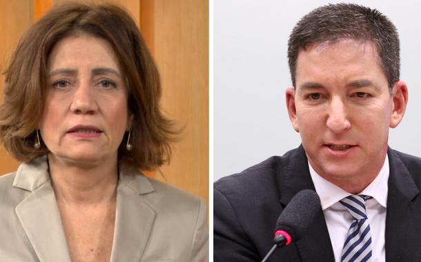 Miriam Leitão e Glenn Greenwald (Foto: Reprodução | Senado) Miriam Leitão e Glenn Greenwald