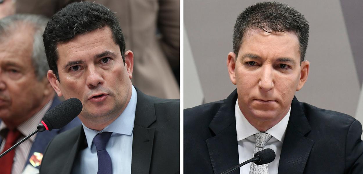 Sergio Moro e Glenn Greenwald (Foto: Senado) Sergio Moro e Glenn Greenwald