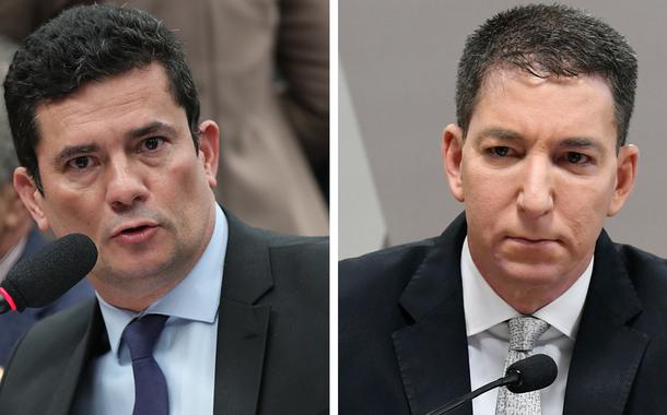 Sergio Moro e Glenn Greenwald (Foto: Senado) Sergio Moro e Glenn Greenwald