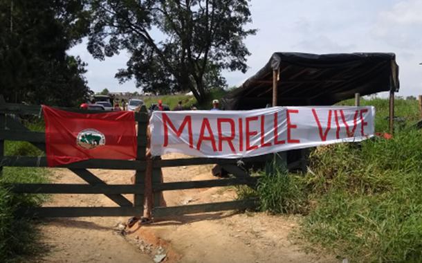 Acampamento Marielle Vive abriga mais de mil famílias (Foto: Esquerda Online) Acampamento Marielle Vive abriga mais de mil famílias