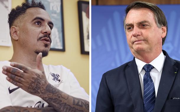 Marcelo D2 e Jair Bolsonaro (Foto: Reprodução | Marcos Corrêa/PR) Marcelo D2 e Jair Bolsonaro