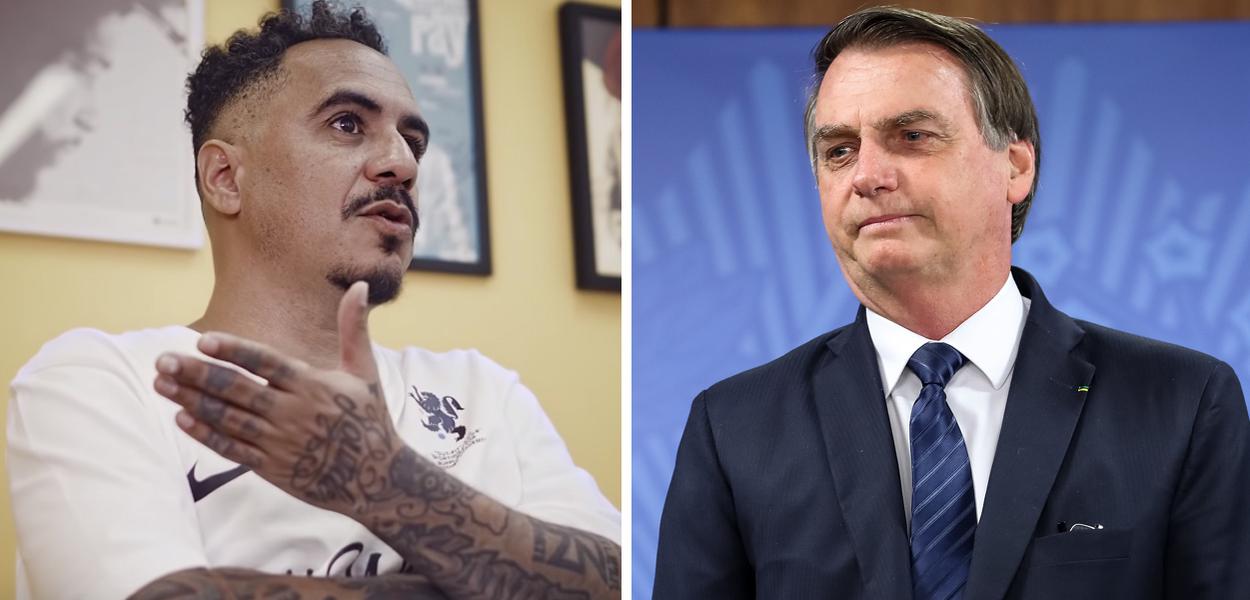 Marcelo D2 e Jair Bolsonaro (Foto: Reprodução | Marcos Corrêa/PR) Marcelo D2 e Jair Bolsonaro