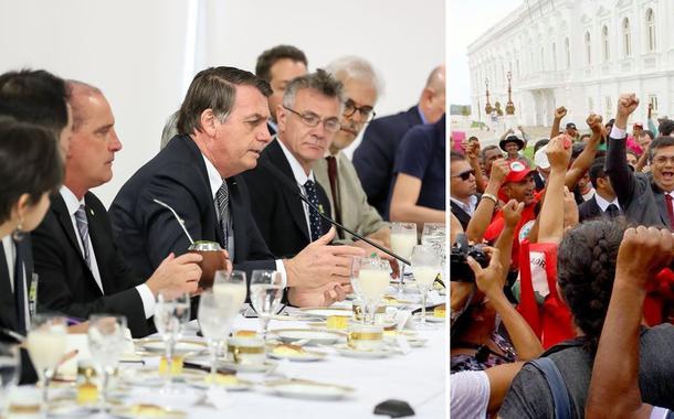 Bolsonaro ataca Flávio Dino (Foto: Planalto / Governo do Maranhão) Bolsonaro ataca Flávio Dino