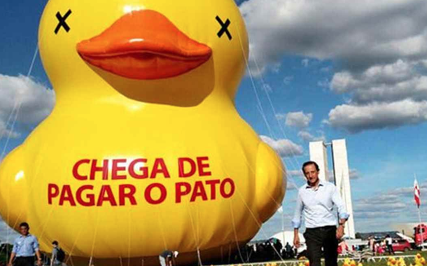 (Foto: Paulo Skaf e o pato)