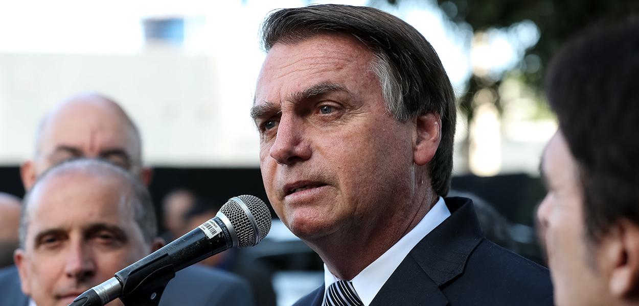 Presidente da República, Jair Bolsonaro, fala com a imprensa. (Foto: Marcos Corrêa/PR) Presidente da República, Jair Bolsonaro, fala com a imprensa.