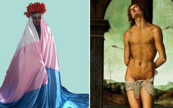 Imagens de Nossa Senhora dos Travestis e São Sebastião (Foto: Reprodução) Imagens de Nossa Senhora dos Travestis e São Sebastião