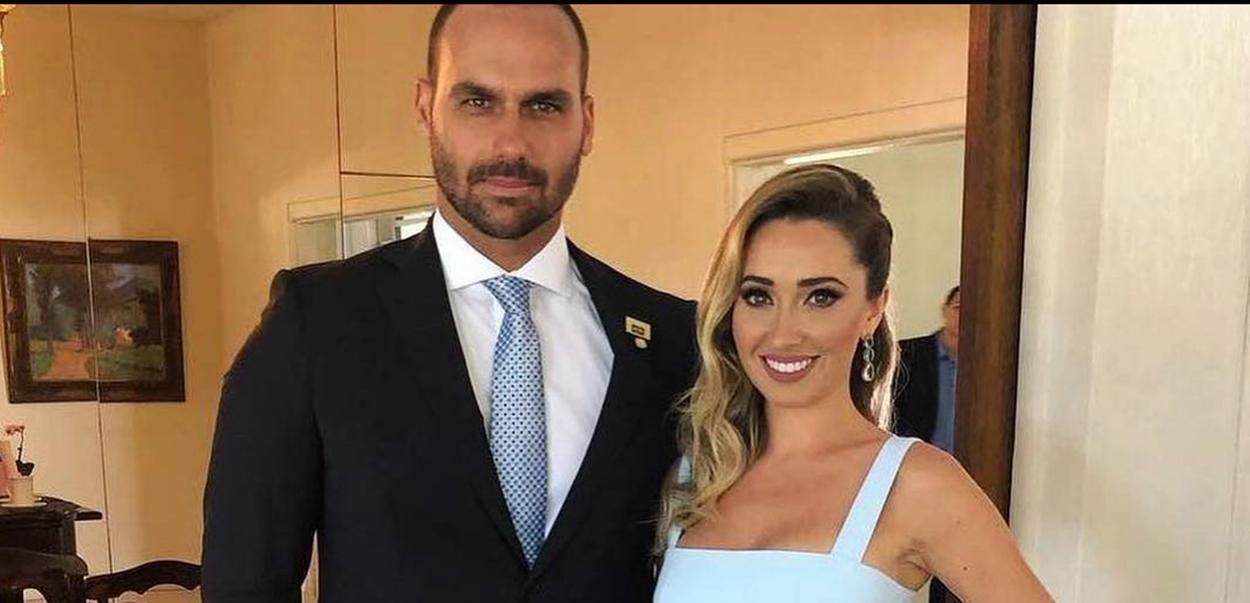 Deputado federal Eduardo Bolsonaro e a mulher Heloísa Wolf Bolsonaro (Foto: eduardo-heloisa-bolsonaro) Deputado federal Eduardo Bolsonaro e a mulher Heloísa Wolf Bolsonaro