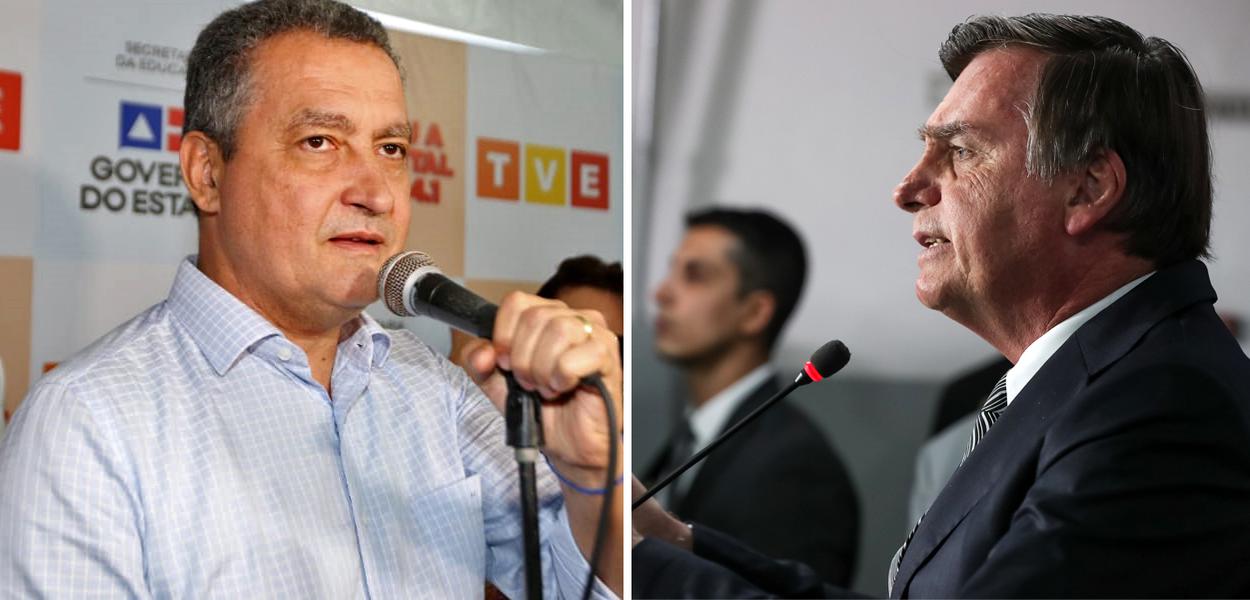 Governador da Bahia Rui Costa e Presidente Jair Bolsonaro (Foto: Mateus Pereira/GOVBA | PR) Governador da Bahia Rui Costa e Presidente Jair Bolsonaro