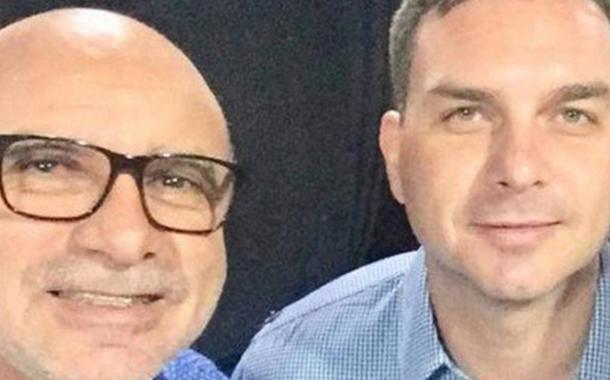 Fabrício Queiroz e Flavio Bolsonaro (Foto: Reprodução) Fabrício Queiroz e Flavio Bolsonaro