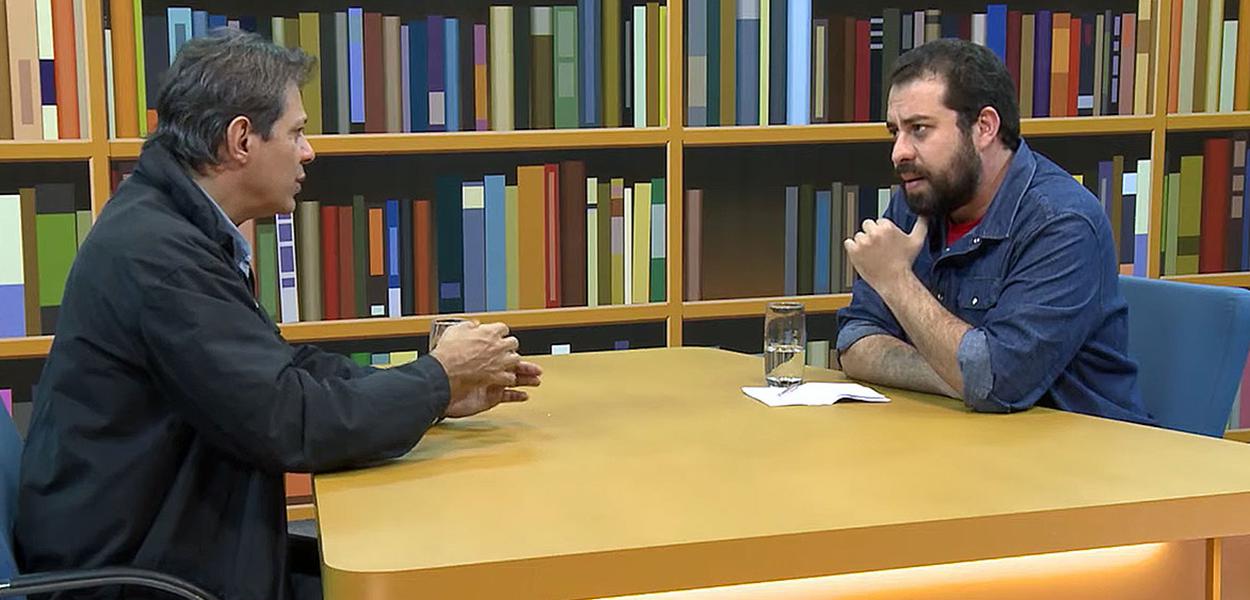 Fernando Haddad e Guilherme Boulos (Foto: Reprodução) Fernando Haddad e Guilherme Boulos